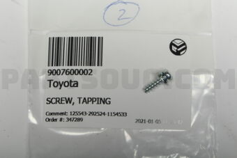 9007600002 SCREW, TAPPING