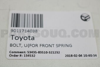 9011714038 BOLT, U(FOR FRONT SPRING)
