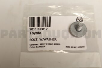 9011906817 BOLT, W/WASHER