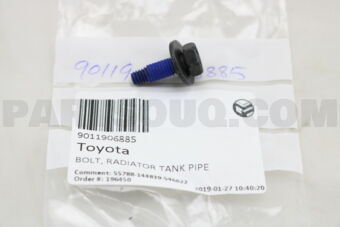 9011906885 BOLT, RADIATOR TANK PIPE