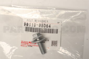 9011908D64 Toyota BOLT, W WASHER