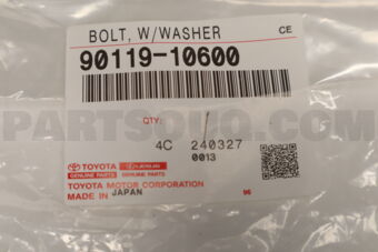 9011910600 Toyota BOLT W/WASHER