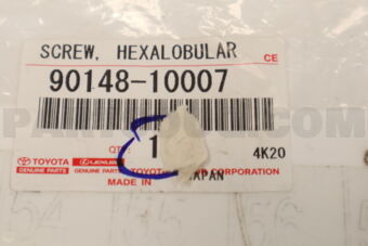9014810007 SCREW, HEXALOBULAR