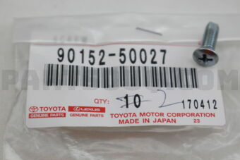 9015250027 SCREW, CROSSRECESS