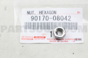 9017008042 Toyota NUT, HEXAGON