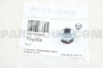 9017910067 NUT (FOR REAR AXLE SHAFT)