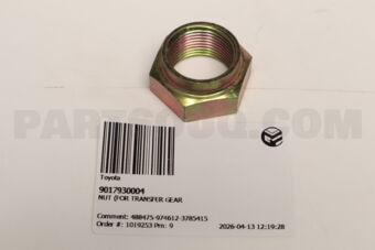 9017930004 Toyota NUT (FOR TRANSFER GEAR)
