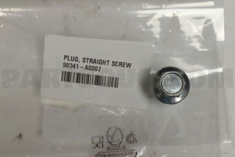 90341A0007 Toyota PLUG, STRAIGHT SCREW