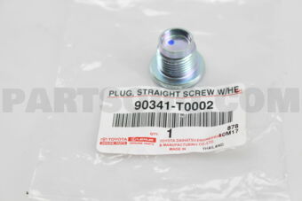 90341T0002 Toyota PLUG, FRONT DIFFERENTIAL FILLER