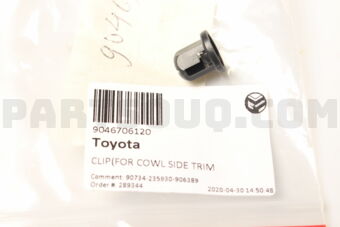 9046706120 CLIP(FOR COWL SIDE TRIM)