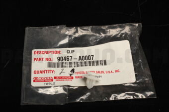 90467A0007 Toyota CLIP(FOR REAR SCUFF PLATE)