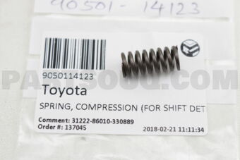 9050114123 SPRING, COMPRESSION (FOR SHIFT DET
