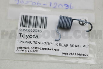 9050612036 SPRING, TENSION(FOR REAR BRAKE AUT