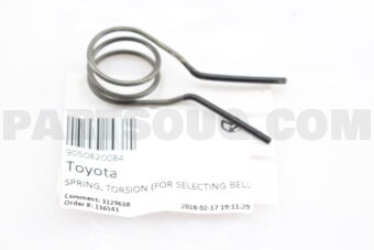 9050820084 SPRING, TORSION (FOR SELECTING BEL