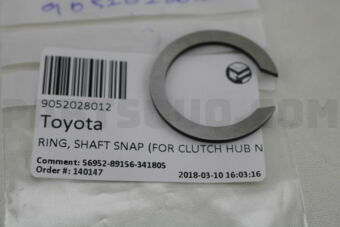 9052028012 RING, SHAFT SNAP (FOR CLUTCH HUB N