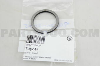 9052031005 RING, DRIVE SHAFT SNAP, RH/LH