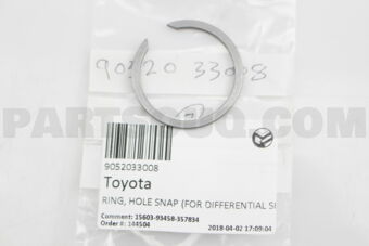 9052033008 RING, HOLE SNAP (FOR DIFFERENTIAL 