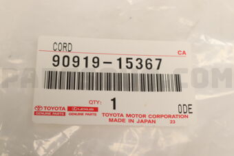 9091915367 CORD, SPARK PLUG RESISTIVE, NO.6