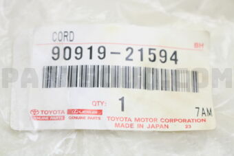 9091921594 CORD SET, COIL & SPARK, W/RESISTIV