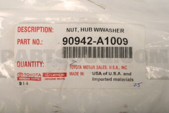 90942A1009 NUT, HUB