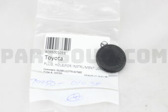 9095001038 PLUG, HOLE(FOR INSTRUMENT LOWER PA