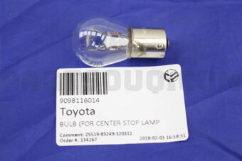 9098116014 BULB (FOR CENTER STOP LAMP)