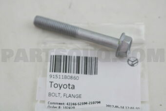 91511B0860 BOLT, FLANGE
