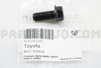 91512G1025 BOLT, FLANGE