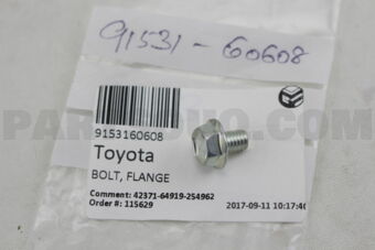 9153160608 BOLT, FLANGE