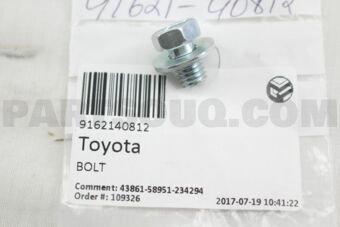 9162140812 BOLT