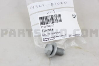 91622B1020 Toyota BOLT,W/WASHER