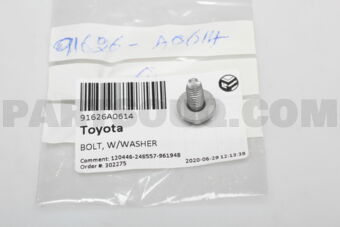 91626A0614 BOLT, W/WASHER