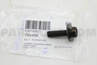 91631G0830 BOLT, W/WASHER