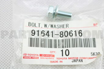 9164180616 BOLT,W/WASHER