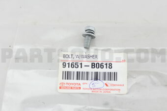 91651B0618 BOLT, W/WASHER