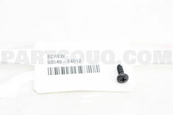 9354054012 SCREW, FRONT BODY PILLAR GARNISH