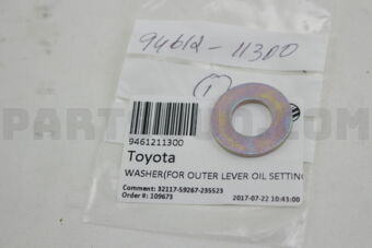 9461211300 WASHER(FOR OUTER LEVER OIL SETTING