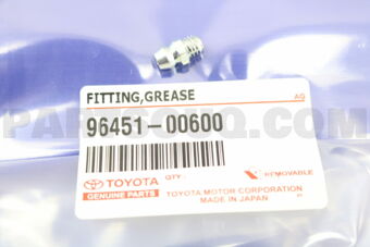 9645100600 FITTING, GREASE SMALL(FOR TAIL GAT