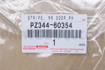 PZ34460354 STRIPE, RR DOOR,RH