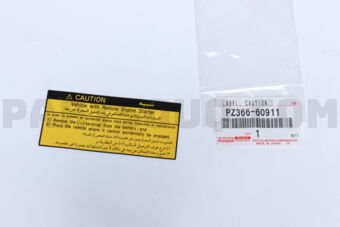 PZ36660911 LABEL CAUTION