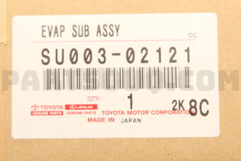 SU00302121 EVAPORATOR SUB-ASSY, COOLER, NO.1