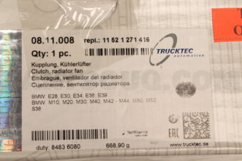 0811008 FAN CLUTCH E21/E30/E36 4BOLT