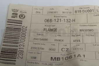 06B121132H COOLANT FLANGE PASSAT/A4