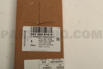 06J260849D V RIBBED BELT/A3/TT/2008-2015