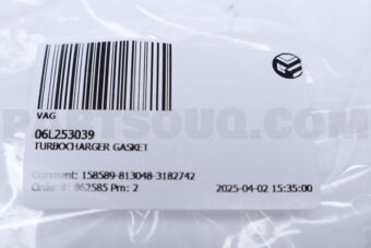 06L253039 TURBOCHARGER GASKET
