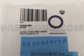 4E0260749B WASHER