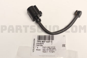 7P0907637C VAG WARNING CNTCT BRK PAD /TRG