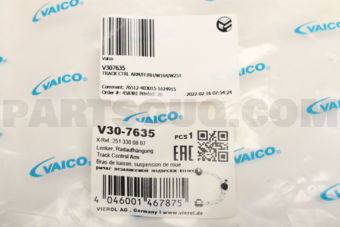 V307635 TRACK CTRL ARM/FF/RH/W164/W251