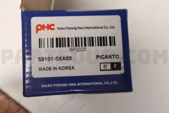 BP2025 BRAKE PAD FRONT PICANTO MORNING