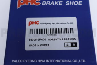 BS2038 BRAKE SHOE SORENTO
